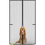 Moustiquaire porte fenetre aimante magnetiquerideaux anti mouches pour porterideaux toile insect ecrannoir ...