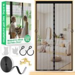 Moustiquaire porte fenetre magnetique 80 x 200cm moustiquaire aimante rideau anti mouche pour porte ...