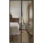 Moustiquaire porte fen�tre - ulisem - magn�tique - 110x210cm - noir