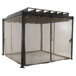 Moustiquaire pour tonnelle flamenco noisette 3x2m en polyester - hesp�ride