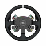 Volant de course - moza racing - cs v2p - ergonomique - double embrayage - multi - plateforme