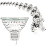 Mr16 spot light bulb 12v 35w light bulb gu5. 3 dimmable 2 pin halogen light bulbs warm white 2700k pack ...