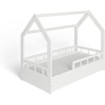 Ms factory lit enfant bb avec un matelas maison 70x140 cm - lit en massif cabane - style scandinave ...