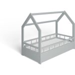 Ms factory lit enfant bb avec un matelas maison 70x140 cm - lit en massif cabane - style scandinave ...
