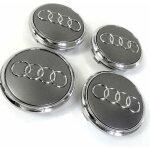 Msd 4x logo jante audi argent 69 mm cache moyeu centre de roue emblme 4l0601170 lbq59