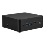 Msi cubi nuc ai 1umg - 018beu barebone pc / poste de travail mini pc noir 155h intel soc