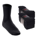 Mt chaussettes de sport et loisir pour femmes et hommes (16 paires) ? chaussettes de tennis ? noir