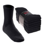 Mt chaussettes de sport et loisir pour femmes et hommes (8 paires) ? chaussettes de tennis ? noir