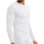 Mt haut de ski et thermique lger pour homme ? sous - vtement d?hiver  manches longues ? blanc