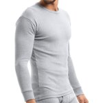 Mt haut de ski et thermique lger pour homme ? sous - vtement d?hiver  manches longues ? gris clair ...