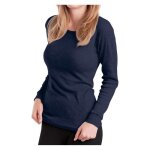 Mt haut thermique de ski pour femme ? sous - vtement d?hiver  manches longues avec intrieur doux - ...