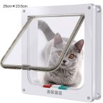 Mtevotx chatire pour chat - verrouillage  4 voies - porte pour chat avec tunnel - installation facile ...
