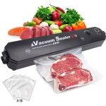 Mtevotx machine sous vide alimentaire conservation - y compris sacs sous vide pour aliments viandes l�gumes(15 ...