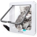Mtevotx porte pour animaux de compagnie, chatire pour chat , entre et sortie contrlable, matriau ...