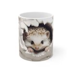 Mug 3d h�risson - c�ramique - m5120 - fabriqu� en france - 325ml - micro - ondes et lave - vaisselle