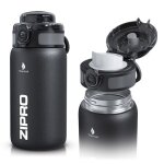Mug bouteille isotherme 500ml zipro - gourde inox double paroi - etanche & sans bpa - pour sport voyage ...