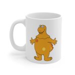 Mug casimir 325ml ? tasse c�ramique personnage orange ? compatible lave - vaisselle et micro - ondes ...