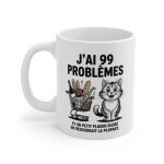 Mug chat 99 problèmes tasse humoristique gourmande cadeau chat & chocolat pour les accros au sucré Mug chat 99 problèmes tasse humoristique gourmande cadeau chat & chocolat pour les accros au sucré