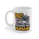 Mug chat grincheux pas aujourd?hui humain tasse humour sarcastique café matin félin lendemain difficile ... Mug chat grincheux pas aujourd?hui humain tasse humour sarcastique café matin félin lendemain difficile ...