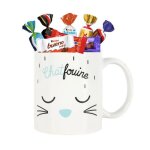 Mug chatfouine garni de 20 chocolats célébrations daim milka et kinder coffret cadeau original pour noël ... Mug chatfouine garni de 20 chocolats célébrations daim milka et kinder coffret cadeau original pour noël ...