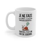 Mug escargot humoristique ? tasse rigolote avec illustration amusante et message drle pour cadeau original ...