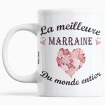 Mug id�e cadeau marraine anniversaire plaisir doffrir � no�l la meilleure marraine du monde entier