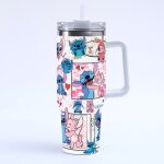 Mug isotherme avec 2 - en - 1 couvercle 1. 2l thermos caf avec paille et poigne stitchtasse isotherme ...