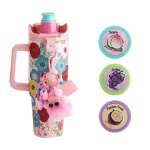 Mug isotherme 304l - gourde + 3 capsules flavor + un joli porte - cl�sthermos caf� acier inoxydablethermos ...