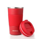 Mug isotherme gemful 510ml - double isolation l�ger et �tanche - tasse voyage pour bureau voiture - rouge ...
