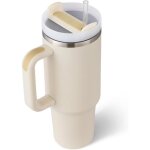 Mug isotherme avec paille et poignée 1. 2 lgourde inox sans bpatasse thermos pour boissonscaféthé (crème ... Mug isotherme avec paille et poignée 1. 2 lgourde inox sans bpatasse thermos pour boissonscaféthé (crème ...