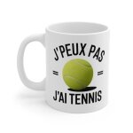 Mug  jpeux pas jai tennis  ? tasse humoristique pour fans de tennis