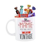 Mug mamie garni de 20 chocolats kinder daim milka & clbrations ide cadeau - idal pour la fte des ...