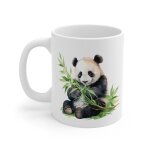Mug panda assis aquarelle ? design doux & nature ? illustration tendre