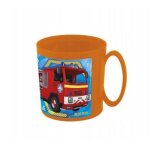 Mug - sam le pompier - micro ondable - orange - enfant - 350 ml