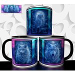 Mug tasse � caf� - mug animaux de la foret loup hibou 2935
