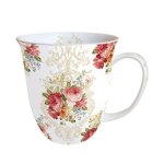 Mug tasse caf� th� d�jeun� porcelaine ambiente 10. 5 cm 0. 4 l sara