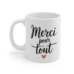 Mug merci ? tasse ide cadeau touchante pour dire merci coeur amour