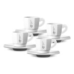 Tasse - bialetti - rtatz402 - set de 4 - octogonale - 75 ml - porcelaine
