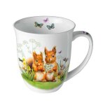 Mug tasse porcelaine ambiente 10. 5 cm 0. 4 l little squirrels