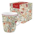 Mug tasse porcelaine art de la table th caf 275 ml easy life william morris natural