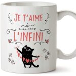 Mug tasse saint valentin (je taime) - je taime à linfini (chat) - idées cadeaux romantique pour amoureux ... Mug tasse saint valentin (je taime) - je taime à linfini (chat) - idées cadeaux romantique pour amoureux ...