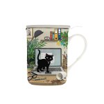 Mug tisanire droite avec bote chaton ordi kiub bug art