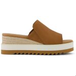 Mules compens�es cuir femme toms diana