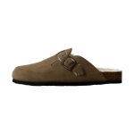 Mules cuir plakton blogg - kaki clair 717 - x