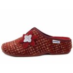 Mule femme - emanuela - rouge - semelle amovible