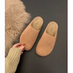 Mules femme fermes ? ecelen ? style rtro franais ? dcontractes et polyvalentes ? marron