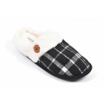 Mules homme jacquard cossais mu9732 noir