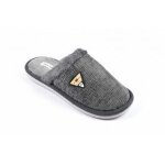 Mules homme velours ondul� mu9714 gris