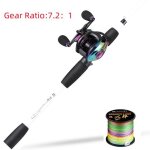 Multi - main gauche - canne à pêche casting ultralégère de 1. 98m 4 sections Multi - main gauche - canne à pêche casting ultralégère de 1. 98m 4 sections