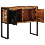 Multicolore armoire console - clarence - table dappoint - multicolore 90x35x75cm bois massif r�cup�ration ...